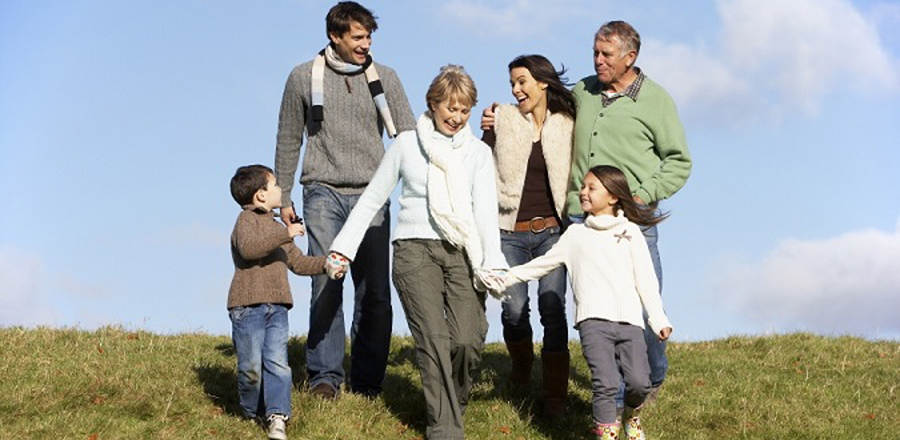 family holding hands